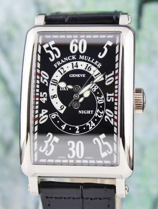 (image for) A FRANCK MULLER 18K WHITE GOLD LONG ISLAND AUTOMATIC WATCH / 1300 DH R